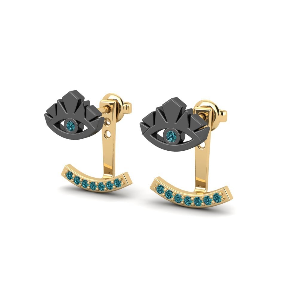 Blue Diamond Women's Earring Shasdy