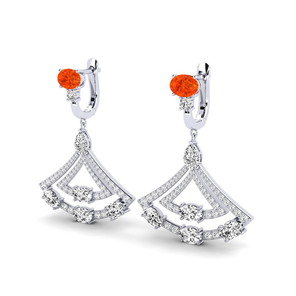 Fire-Opal Women's Earring Shaun