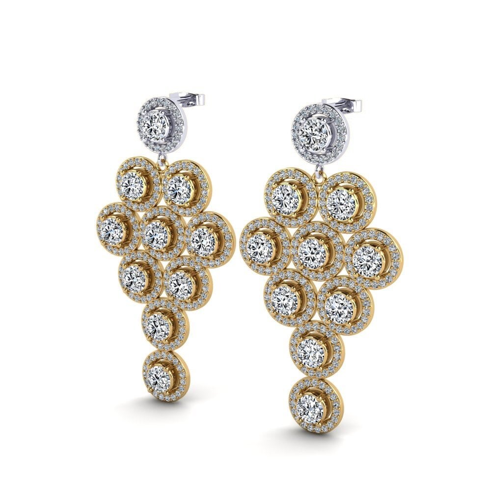 14ct Yellow & White Gold Women's Earring Shavon
