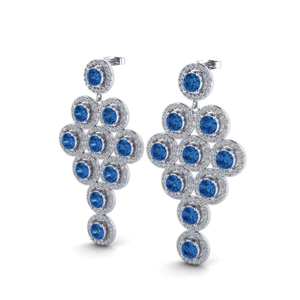 Dark Blue Zirconia Earring Shavon