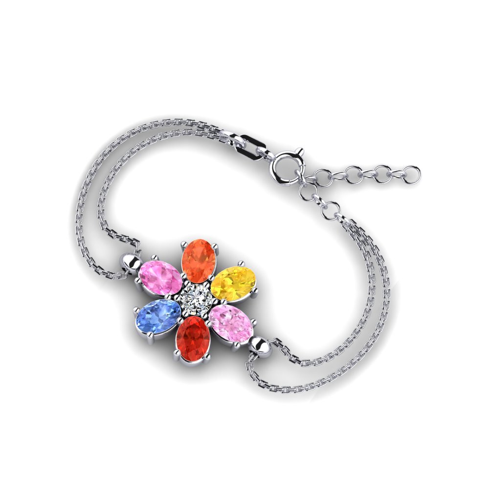 Bracelets Multi saphir Chaînes