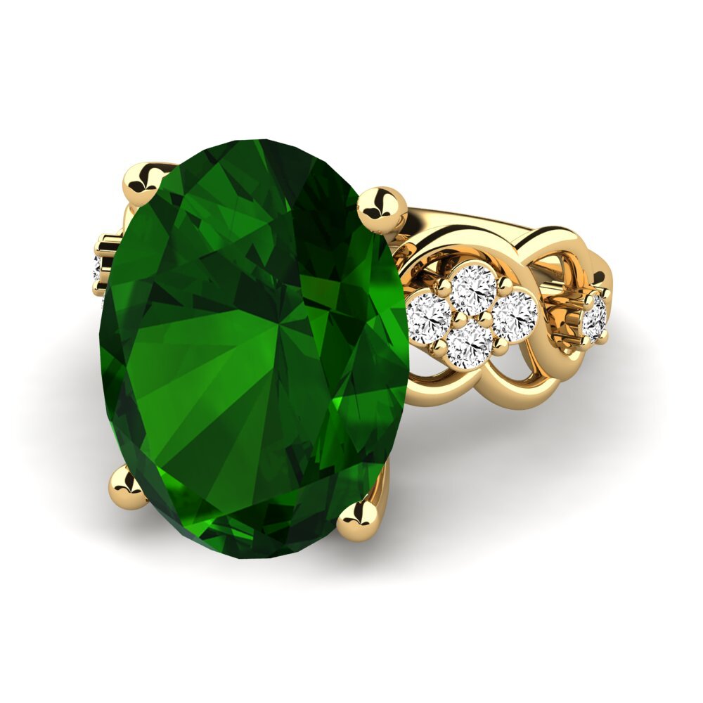 Turmalina verde Anillo Shea