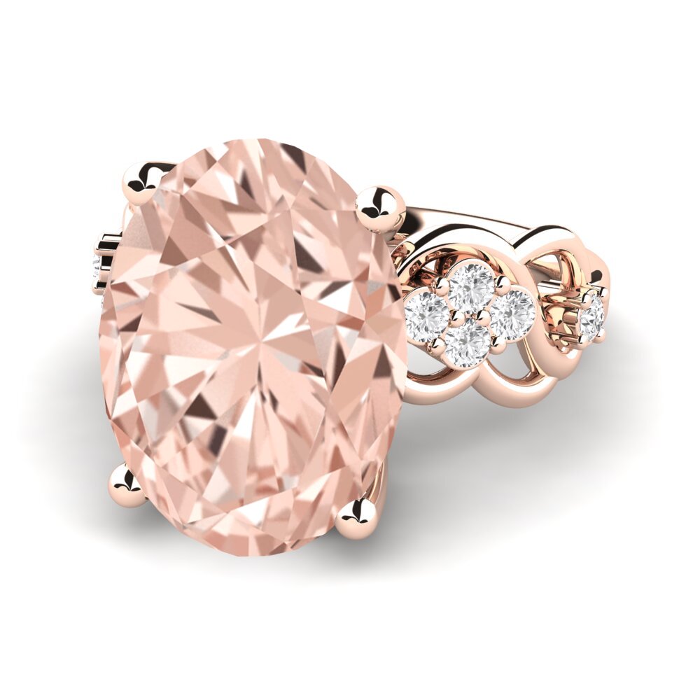 9k Rose Gold Morganite Ring Shea