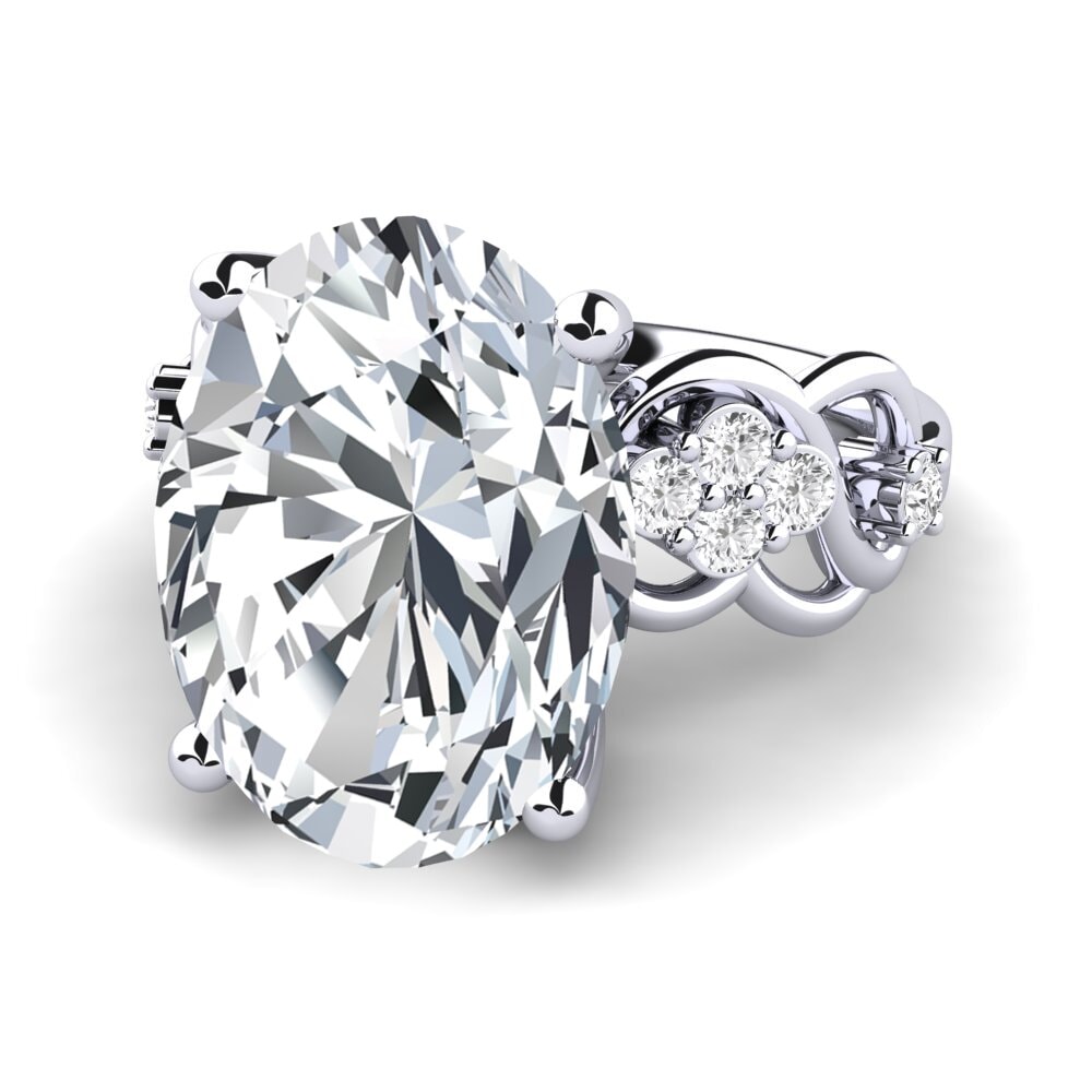 White Zircon Ring Shea