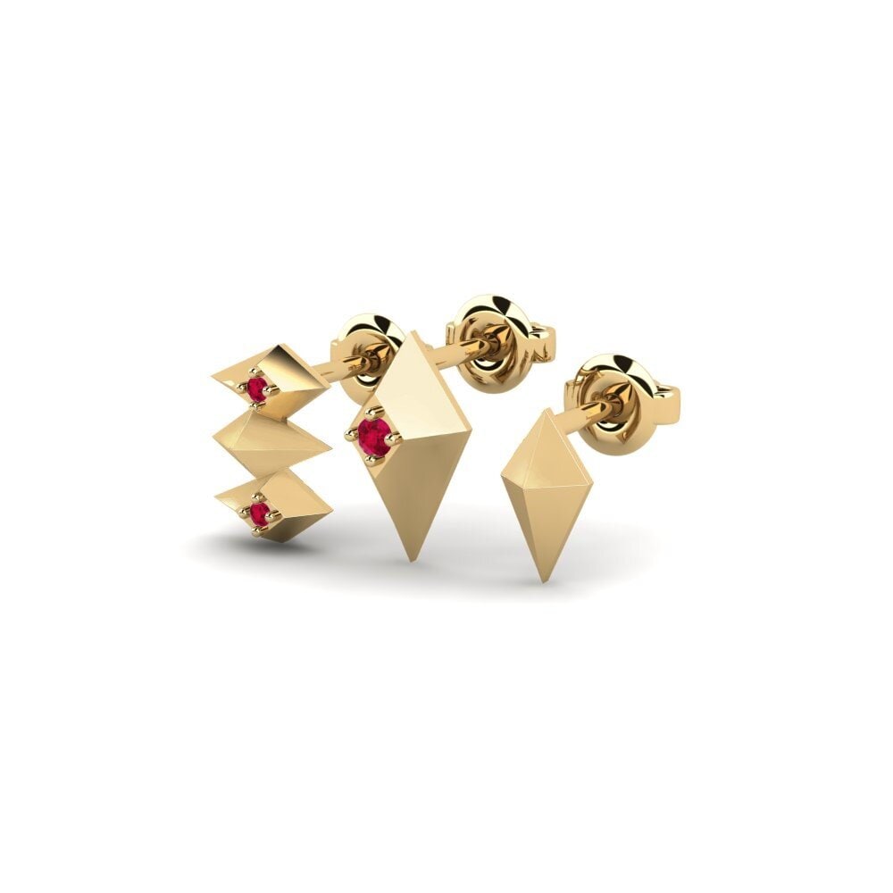 Rubis Boucle d'oreille femme Shemanker - SET