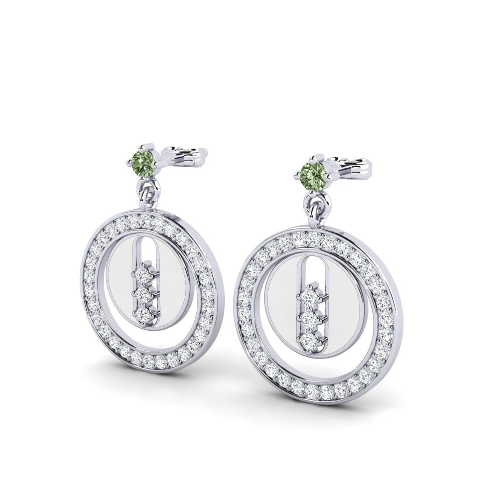 Diamante Verde Pendiente de mujer Sher