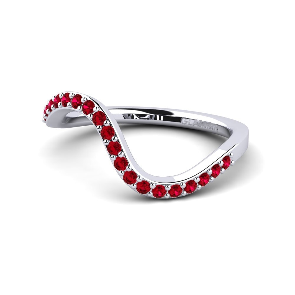Circonita Roja Anillo Sherell
