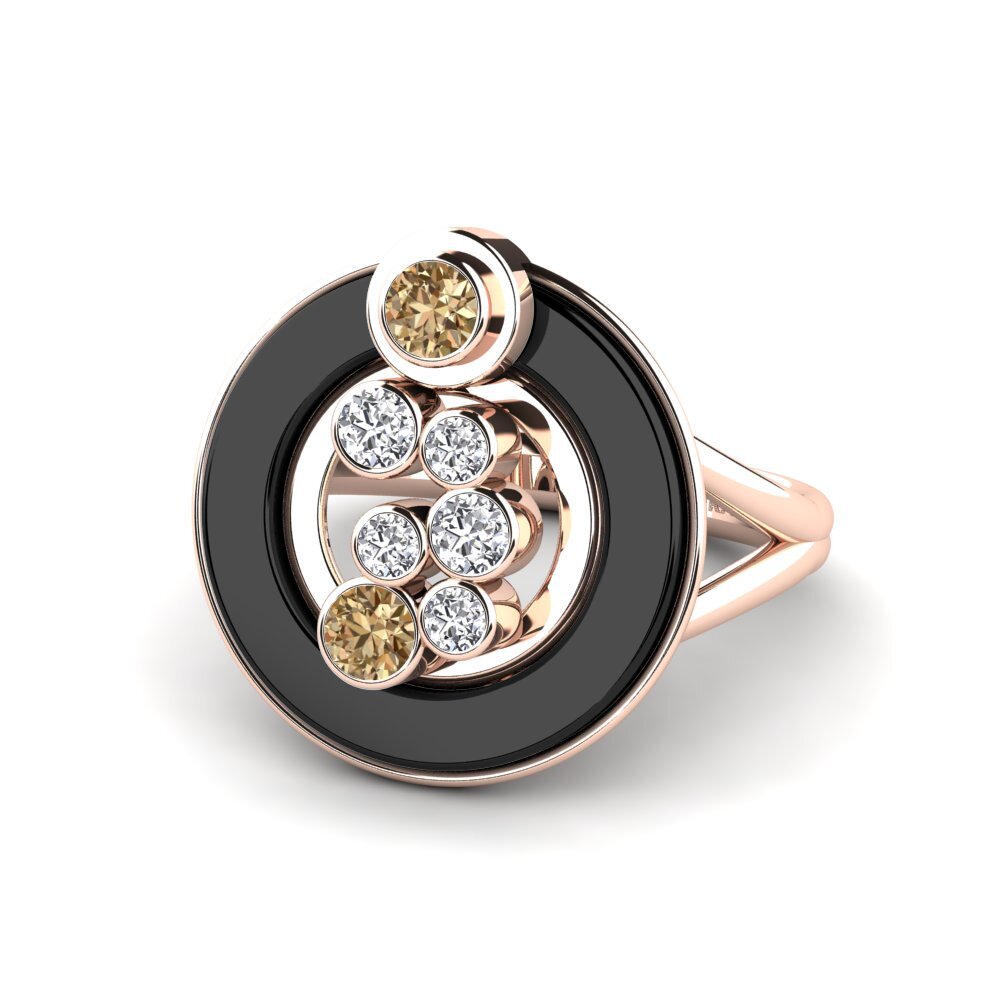 Diamante café Anillo Sherlyn