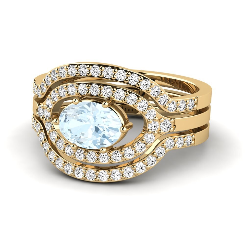 Aquamarine Ring Sherlyzs SET