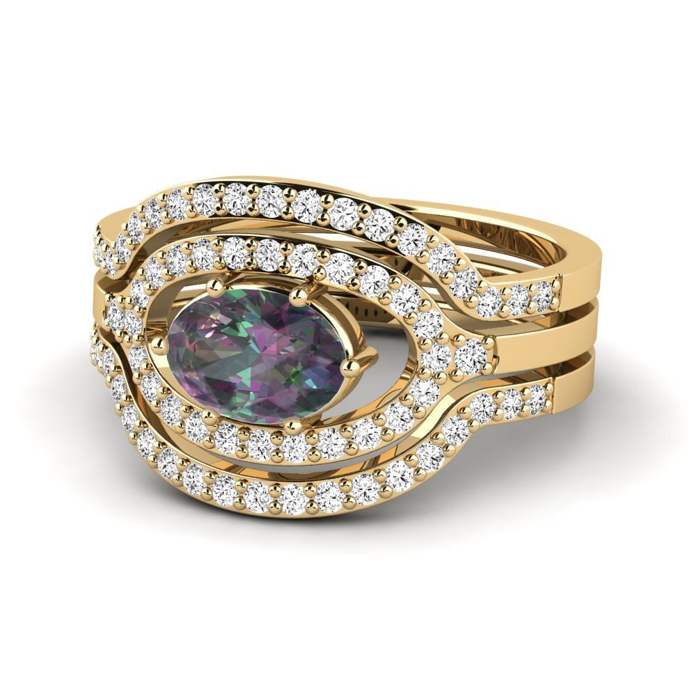 Topacio Místico Anillo Sherlyzs SET