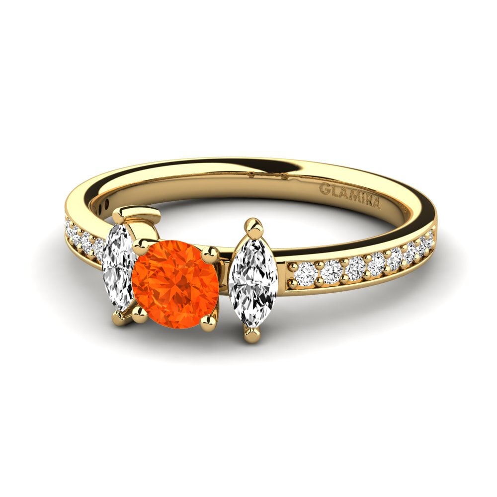 Fire-Opal Engagement Ring Sherona