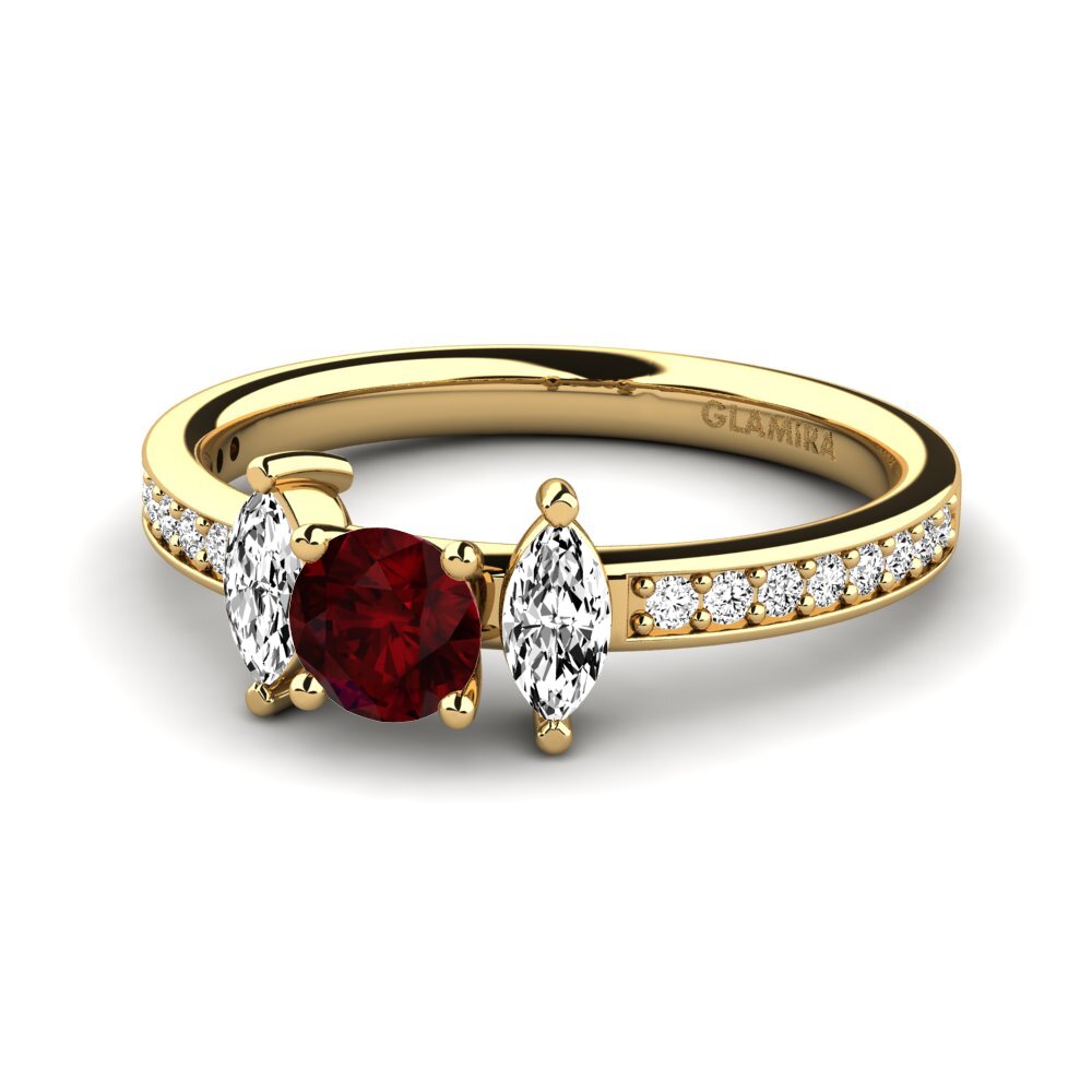 Garnet Engagement Ring Sherona