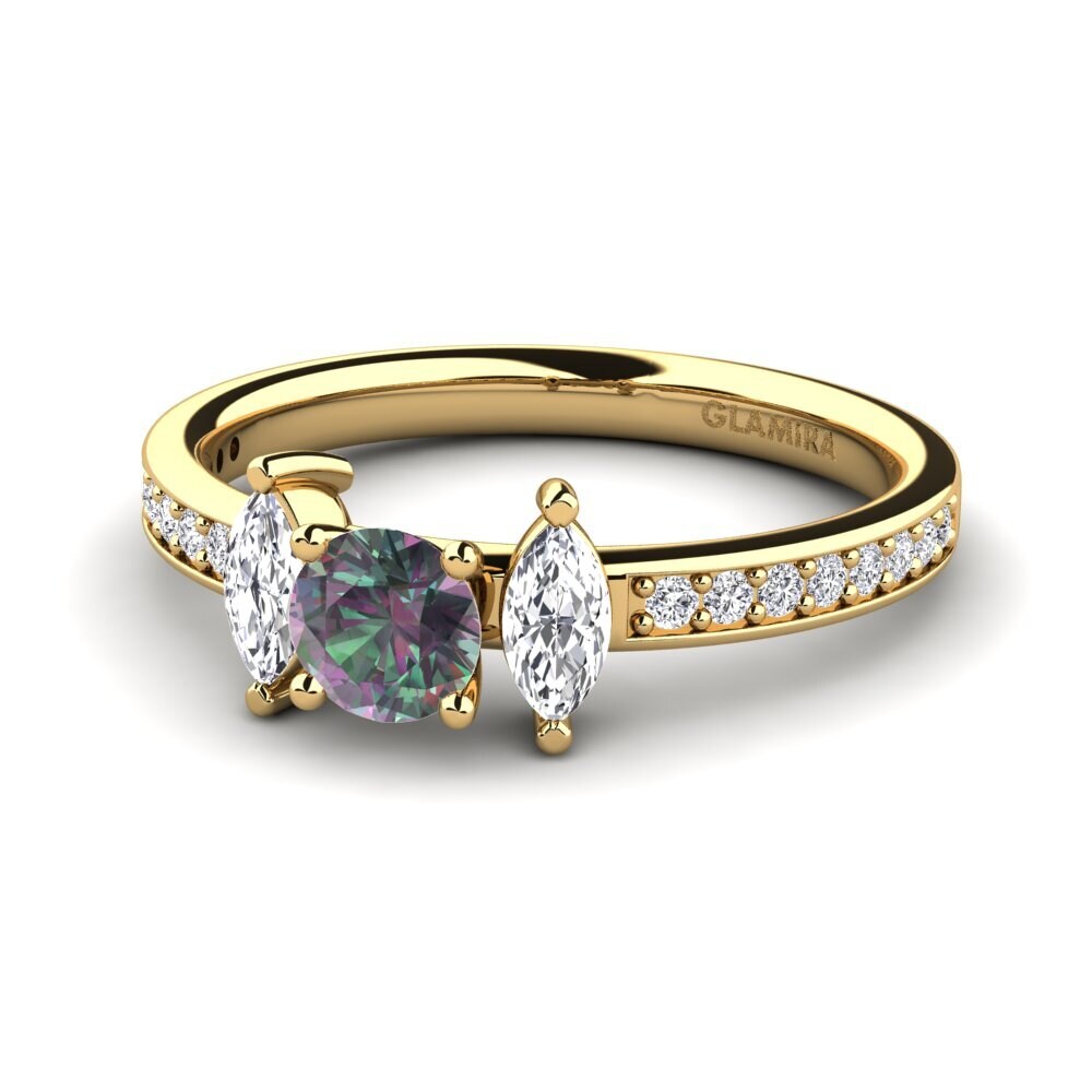 Mystic Topaz Engagement Ring Sherona