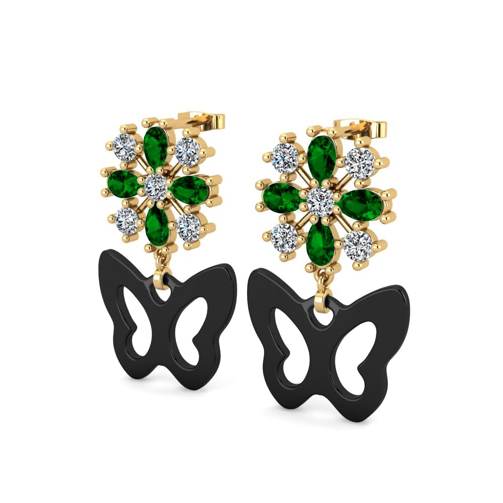 Pear Green Zirconia Women's Earring Sheybe