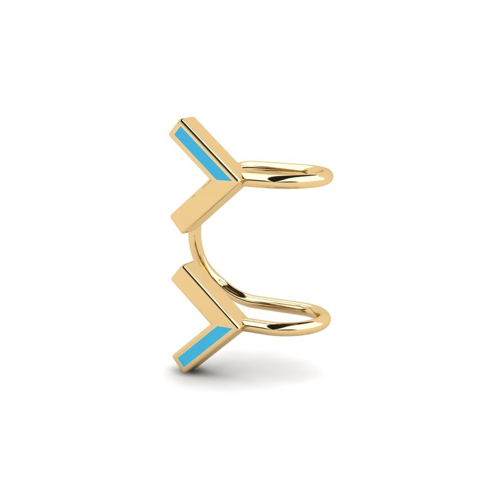 14k Oro Amarillo Pendientes Shian