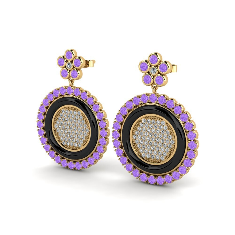 Amethyst Women's Earring Shibata