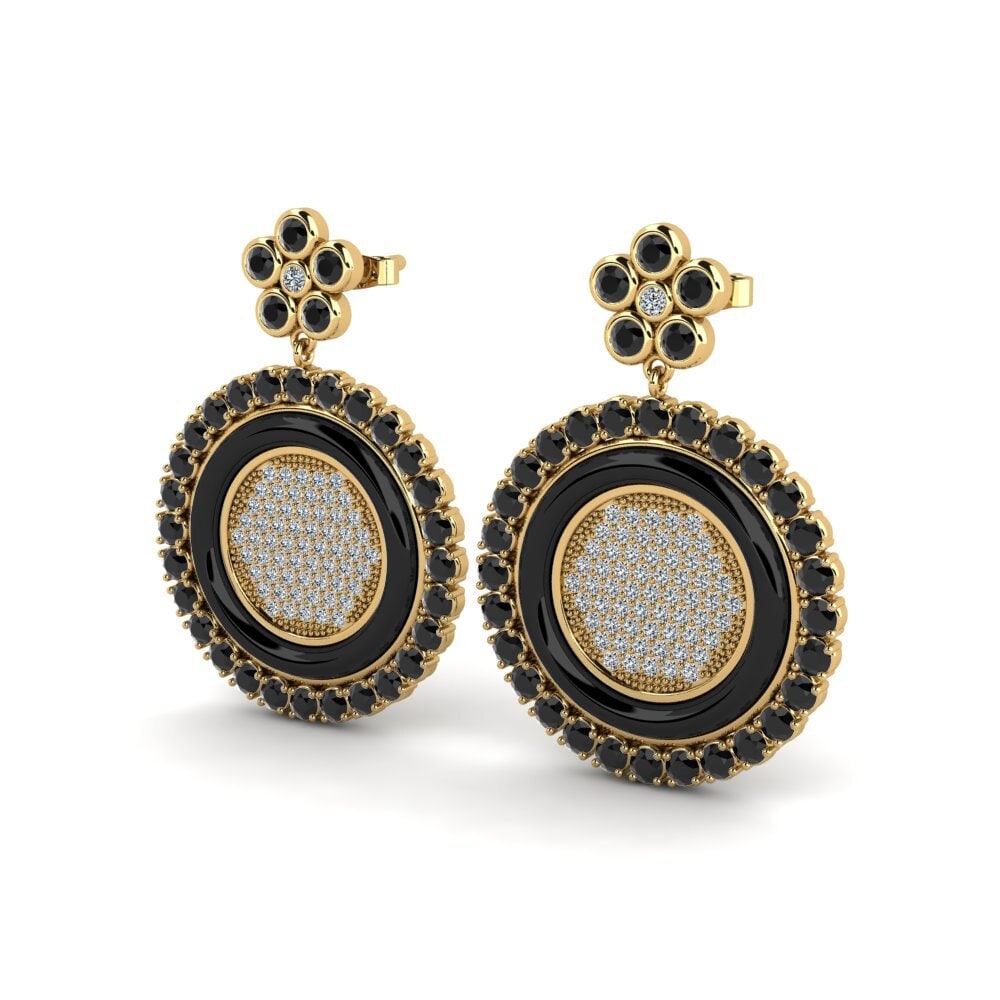 Black Sapphire Women's Earring Shibata