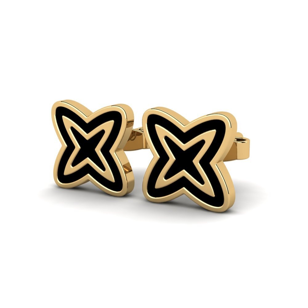 9k Oro Amarillo Pendientes Shiflett