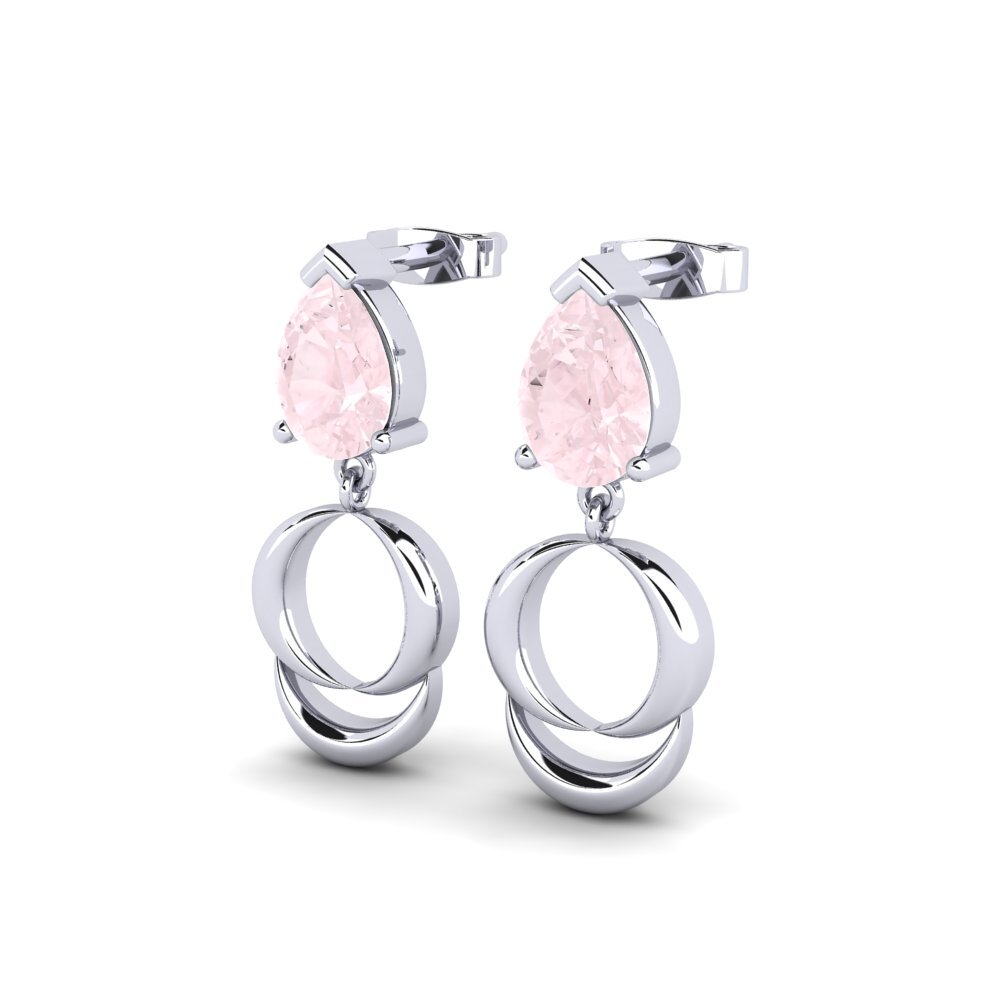 Rose Quartz Women's Earring Shih