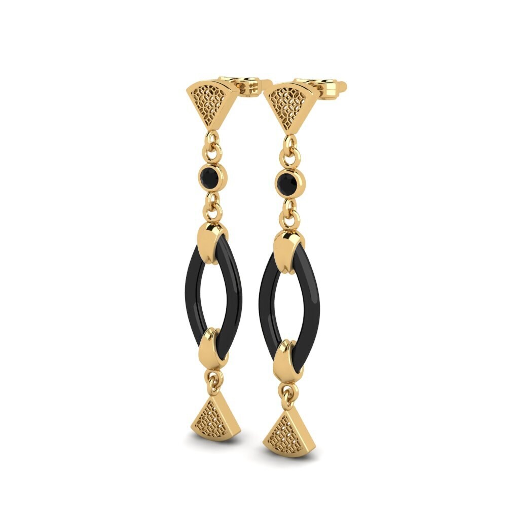 Black Sapphire Women's Earring Shimek