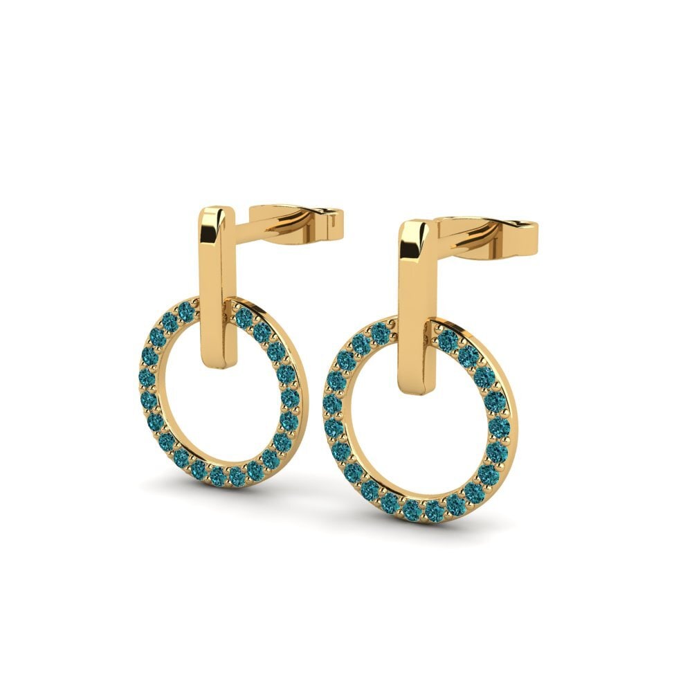 Blue Diamond Women's Earring Shir