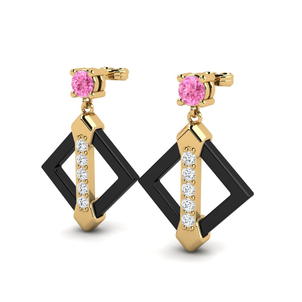 Pink Sapphire Women's Earring Shireman