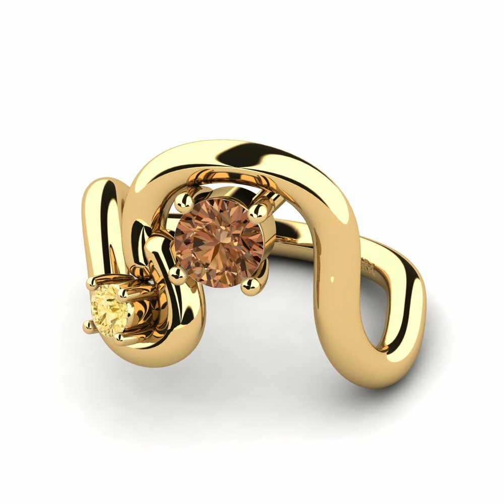 Diamante café Anillo Shirlette