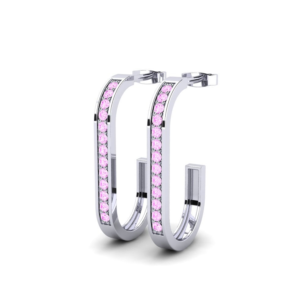 Pink Sapphire Women's Earring Shiseido