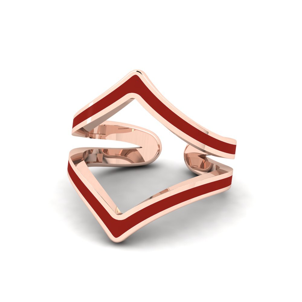 Rotgold 375 Ring Shond