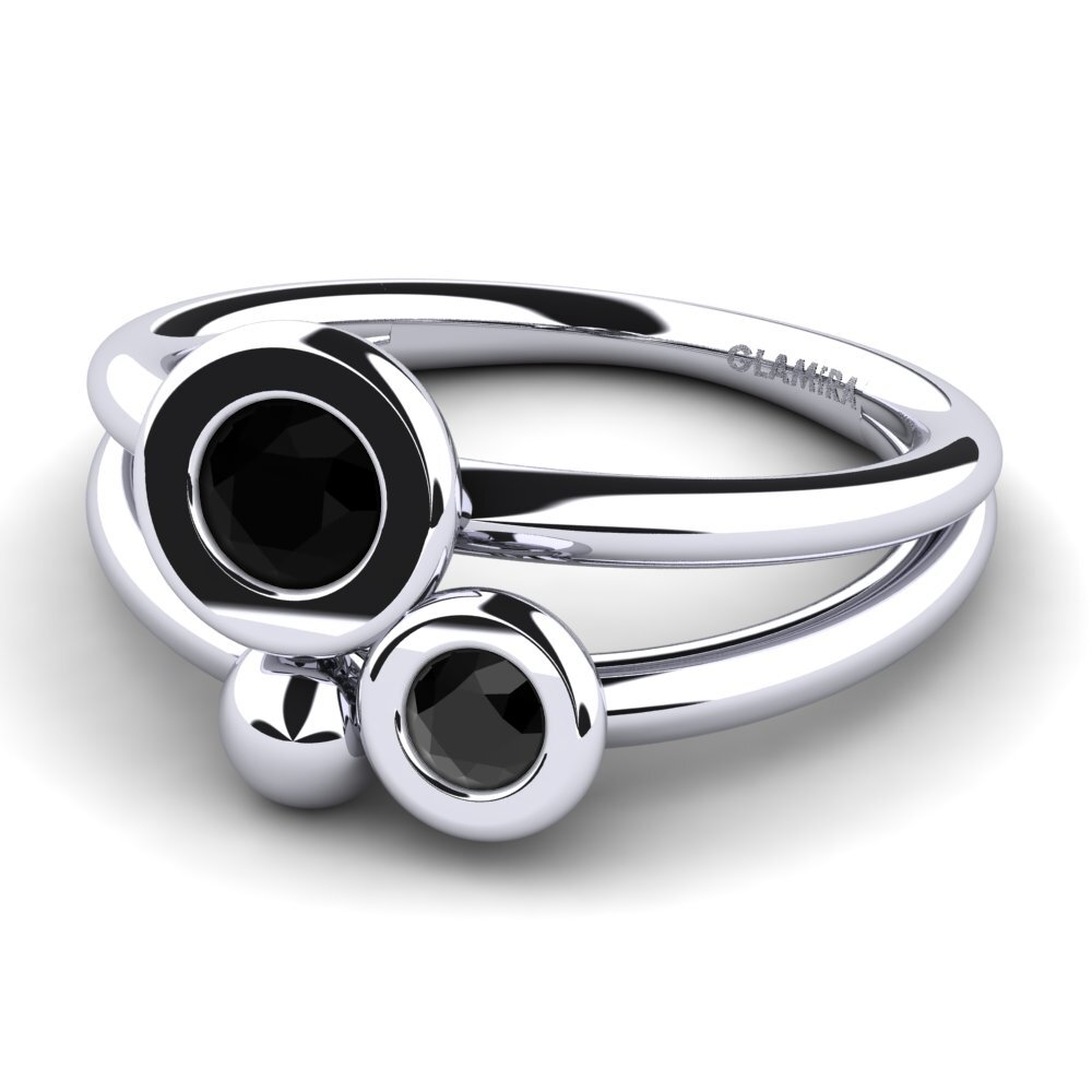 Schwarzer Diamant Ring Shulamis