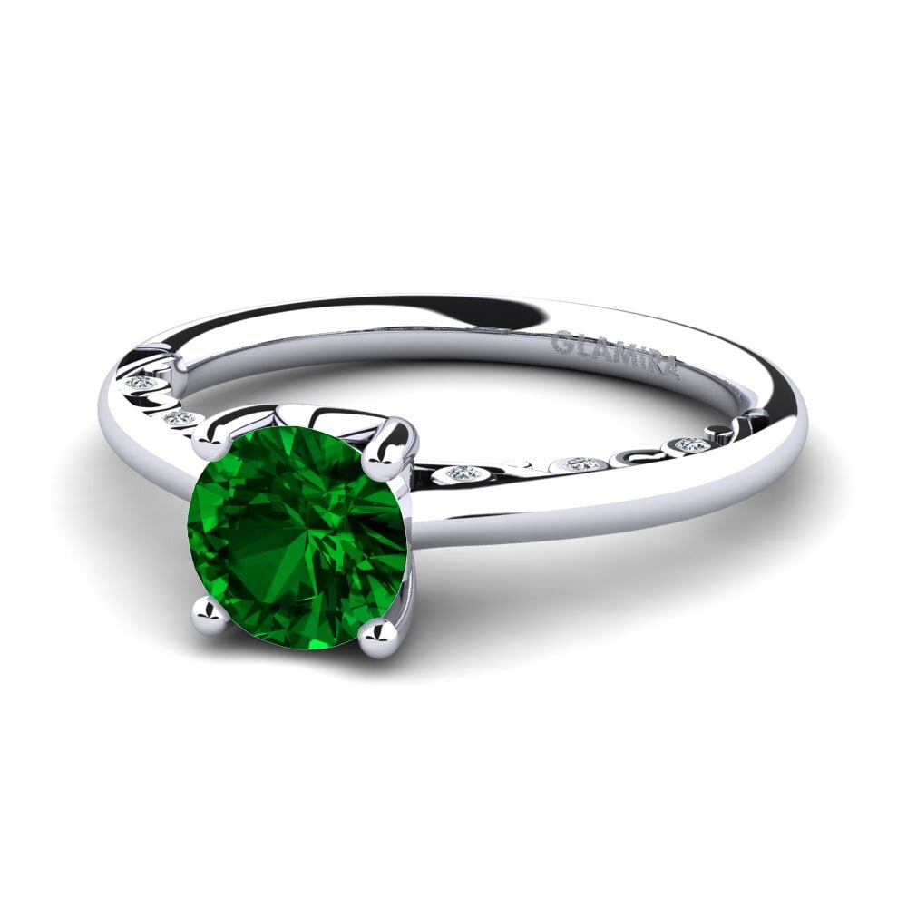 Circonita Verde Anillo de compromiso Siargaole