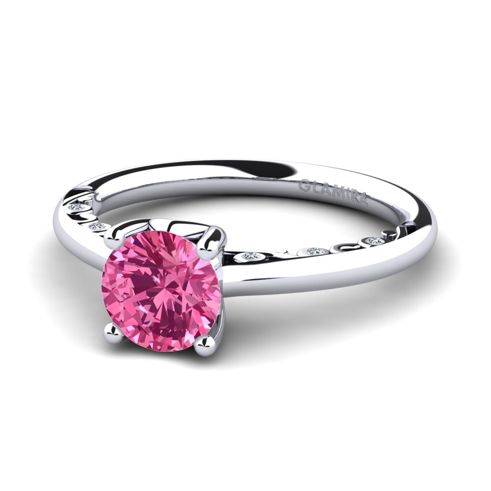 Pink Tourmaline Engagement Ring Siargaole