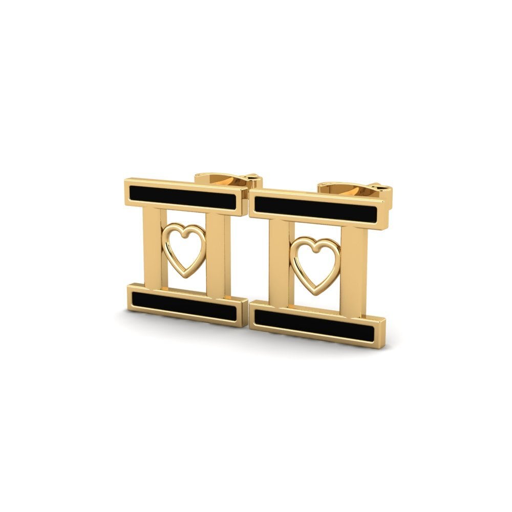 9k Oro Amarillo Pendientes Sigal