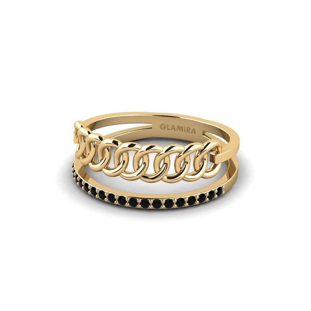 Zafiro negro Anillo Simnia