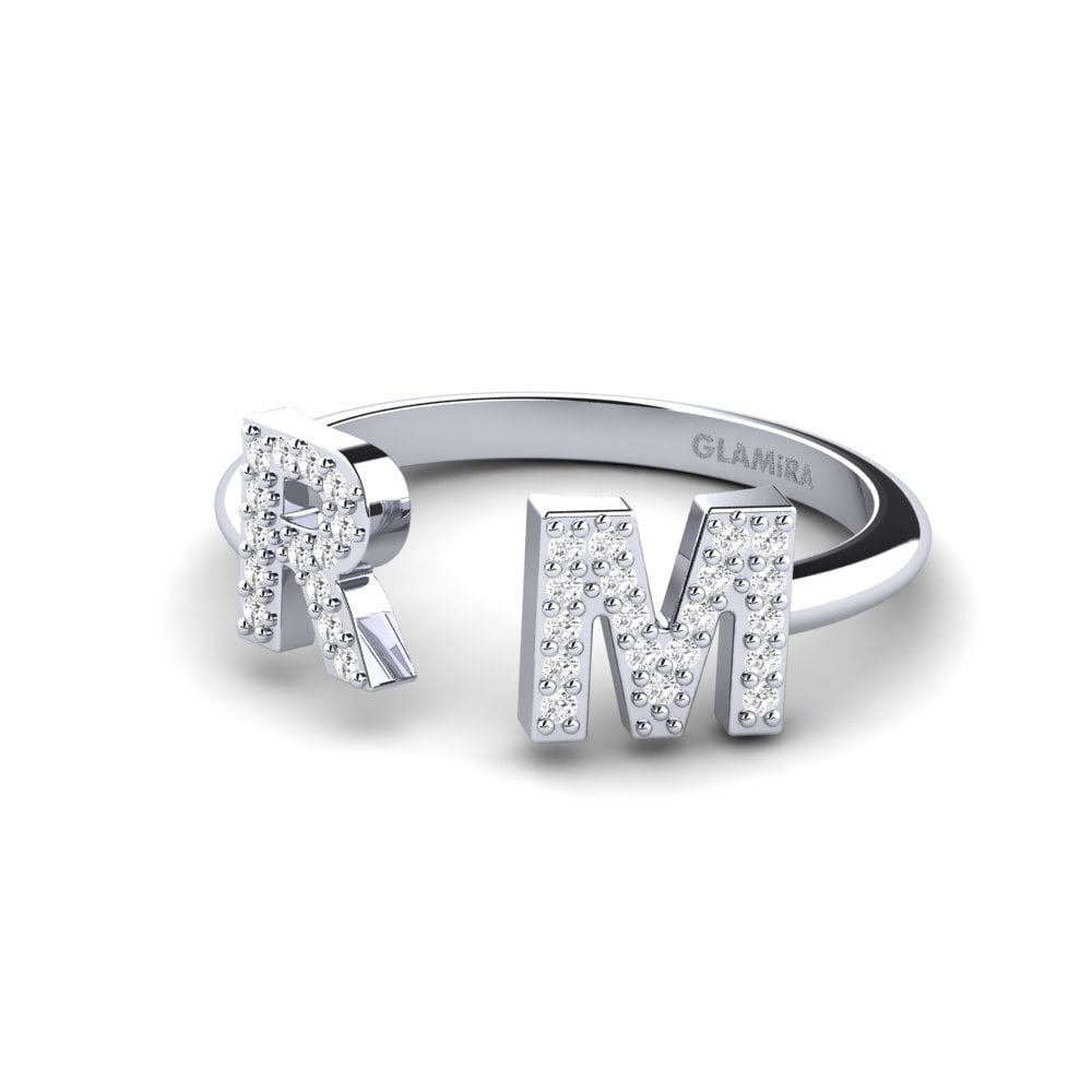 Palladium 950 Weisser Saphir Ringe Simonay