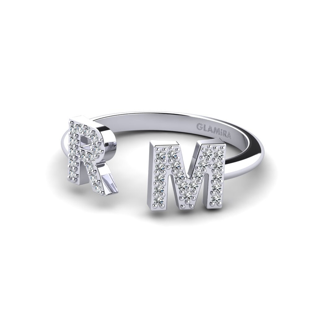 Palladium 950 Zirkonia Ringe Simonay