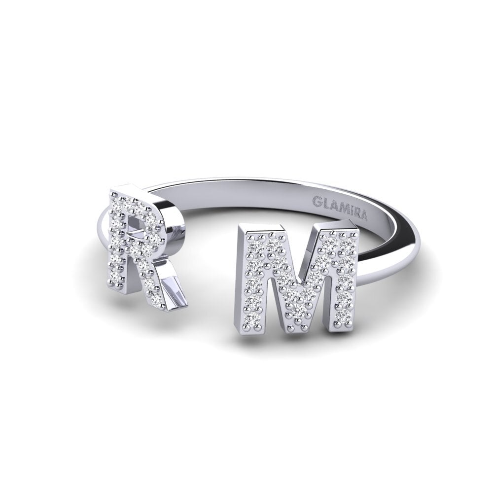Palladium 950 Labor-gezüchteter Diamant Ringe Simonay