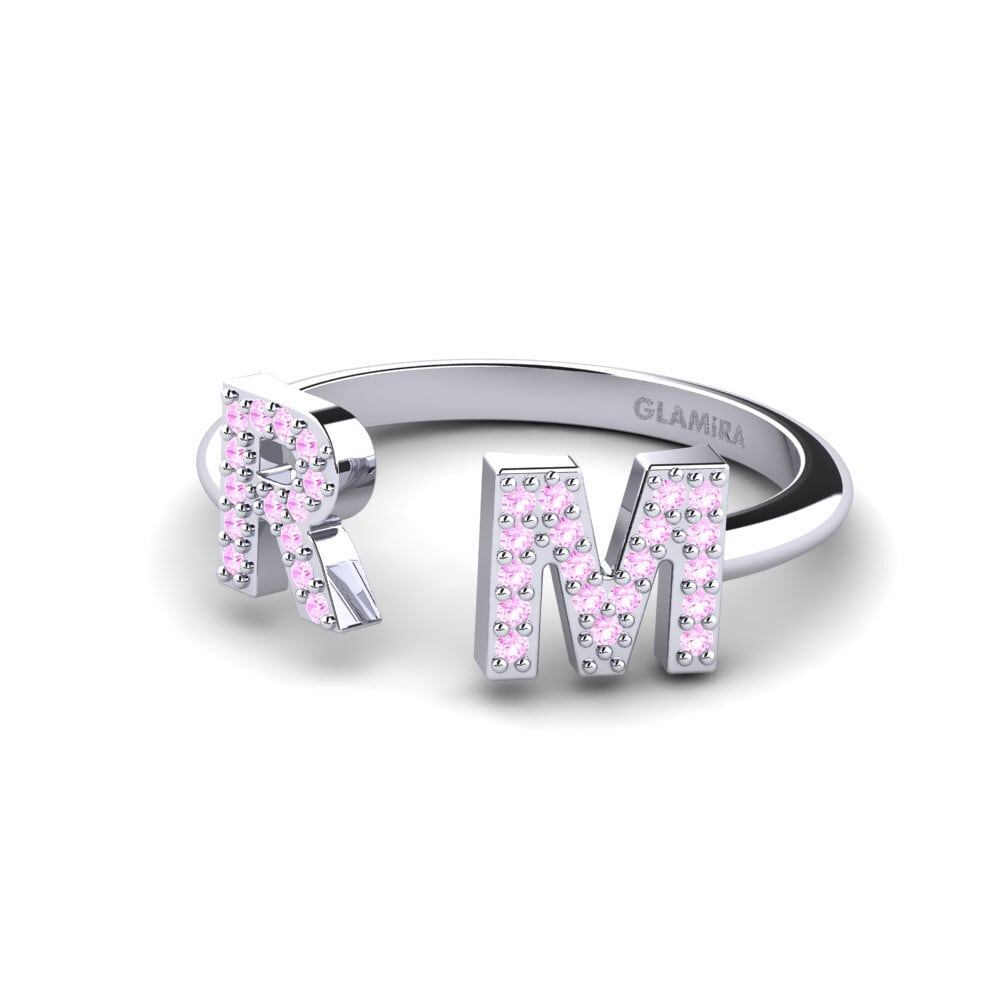 Palladium 950 Rosa Saphir Ringe Simonay