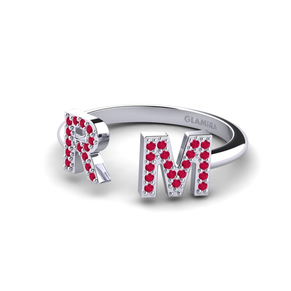 Palladium 950 Rubin Ringe Simonay