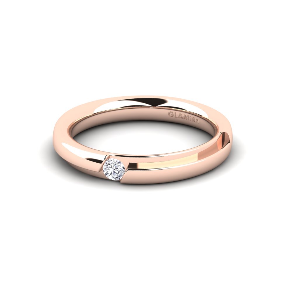 18ct Rose Gold Lab Grown Diamond Women's Ring Simone