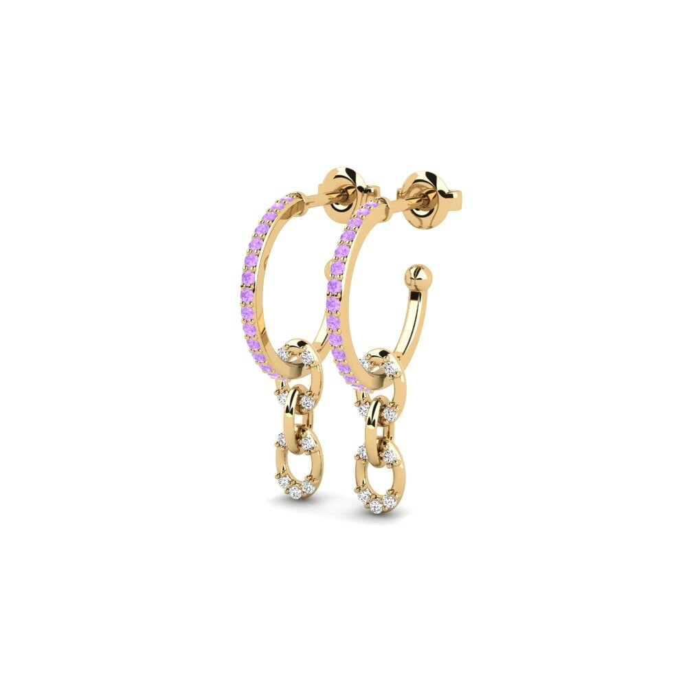 Amethyst Women's Earring Singa