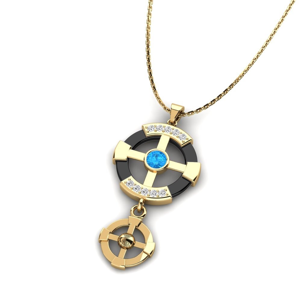 Topacio azul Colgante de Mujer Siqueiros