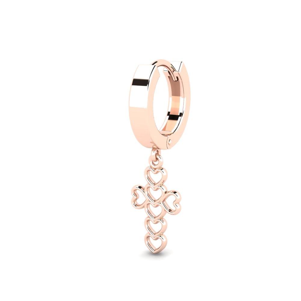 14ct Rose Gold Men's Earring Sirpmoc