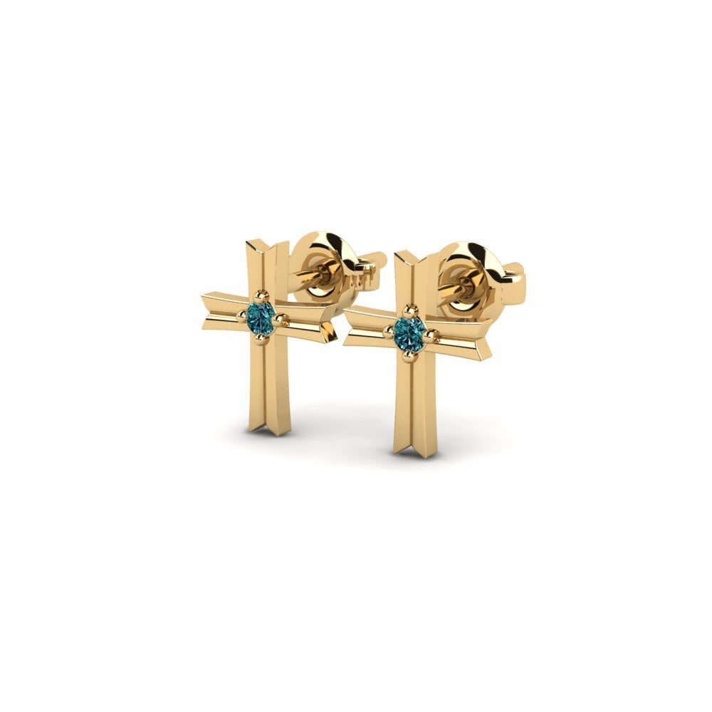 Blue Diamond Women's Earring Sispara