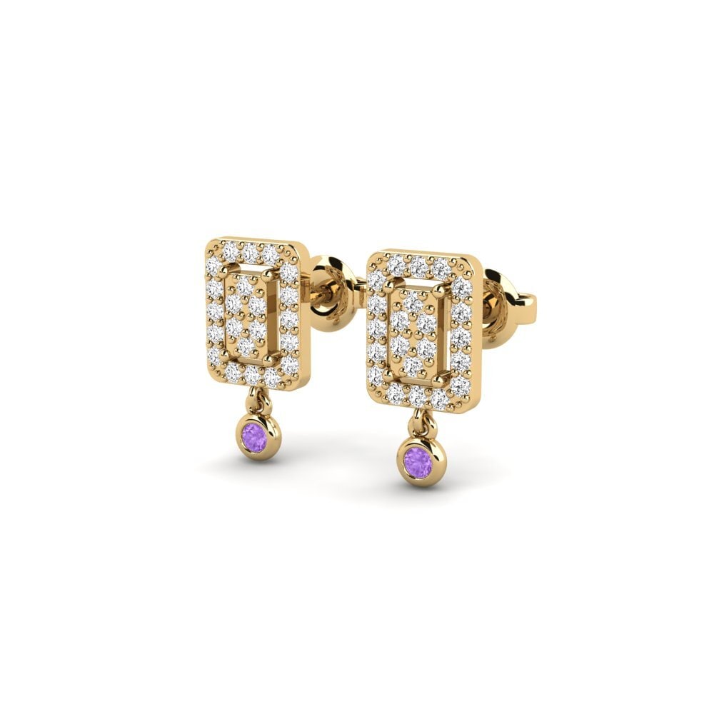 Amethyst Women's Earring Sitrus