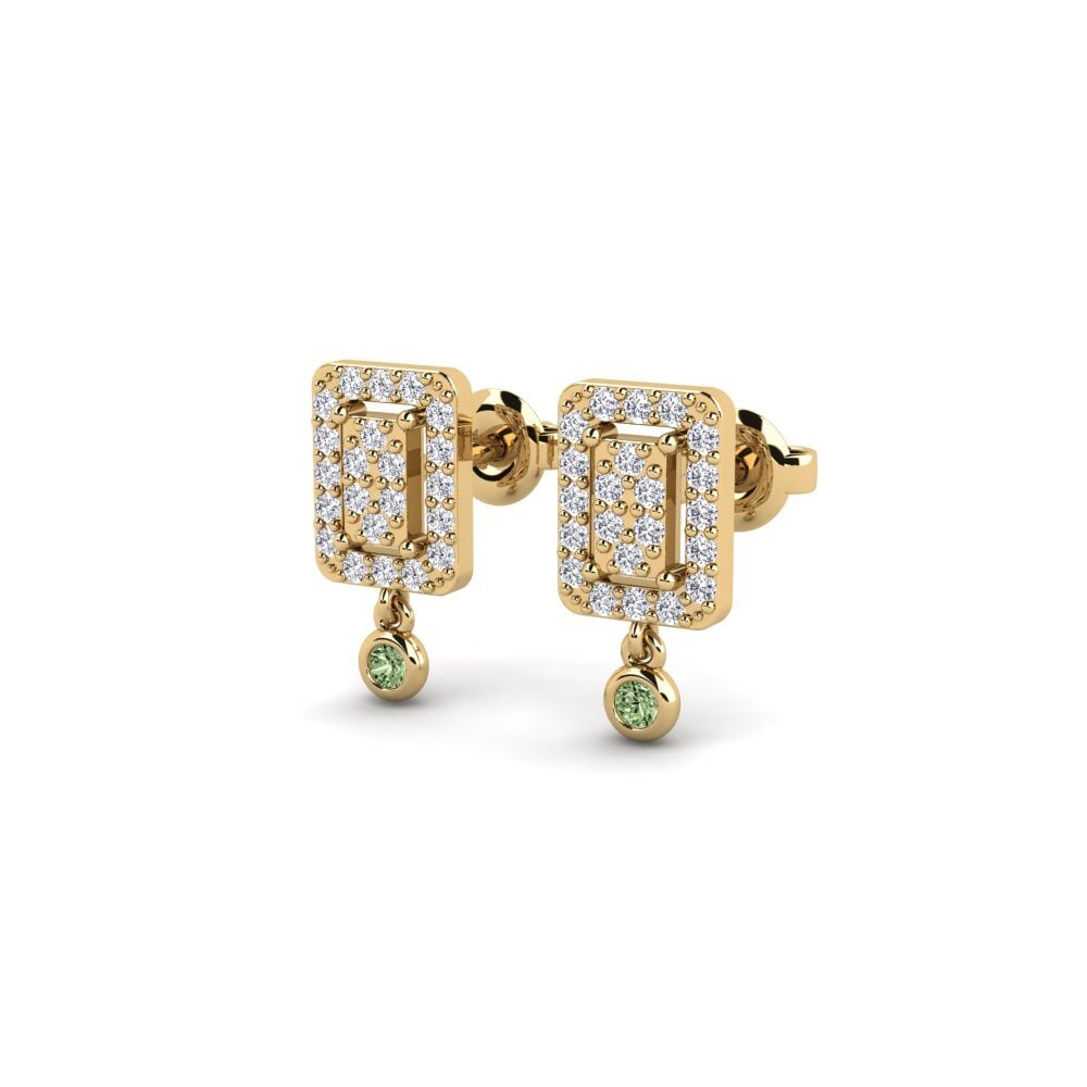 Green Diamond Women's Earring Sitrus