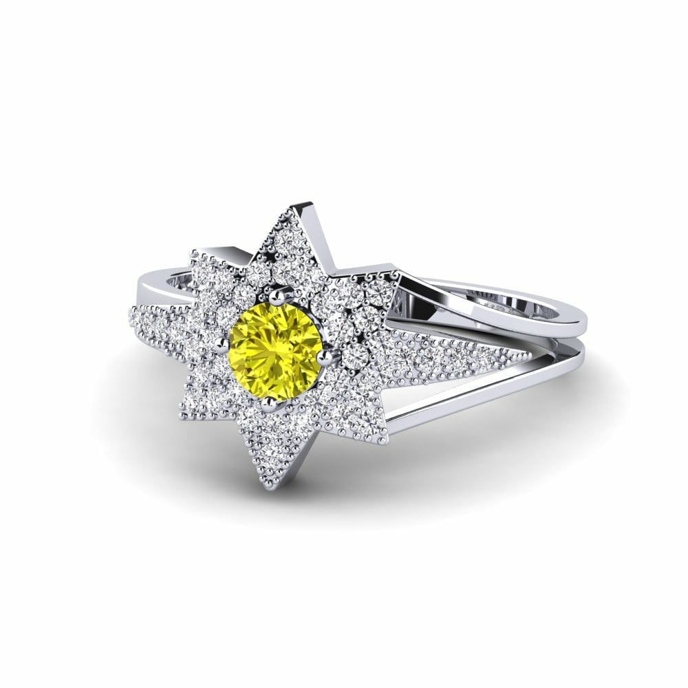 Star Yellow Diamond Rings