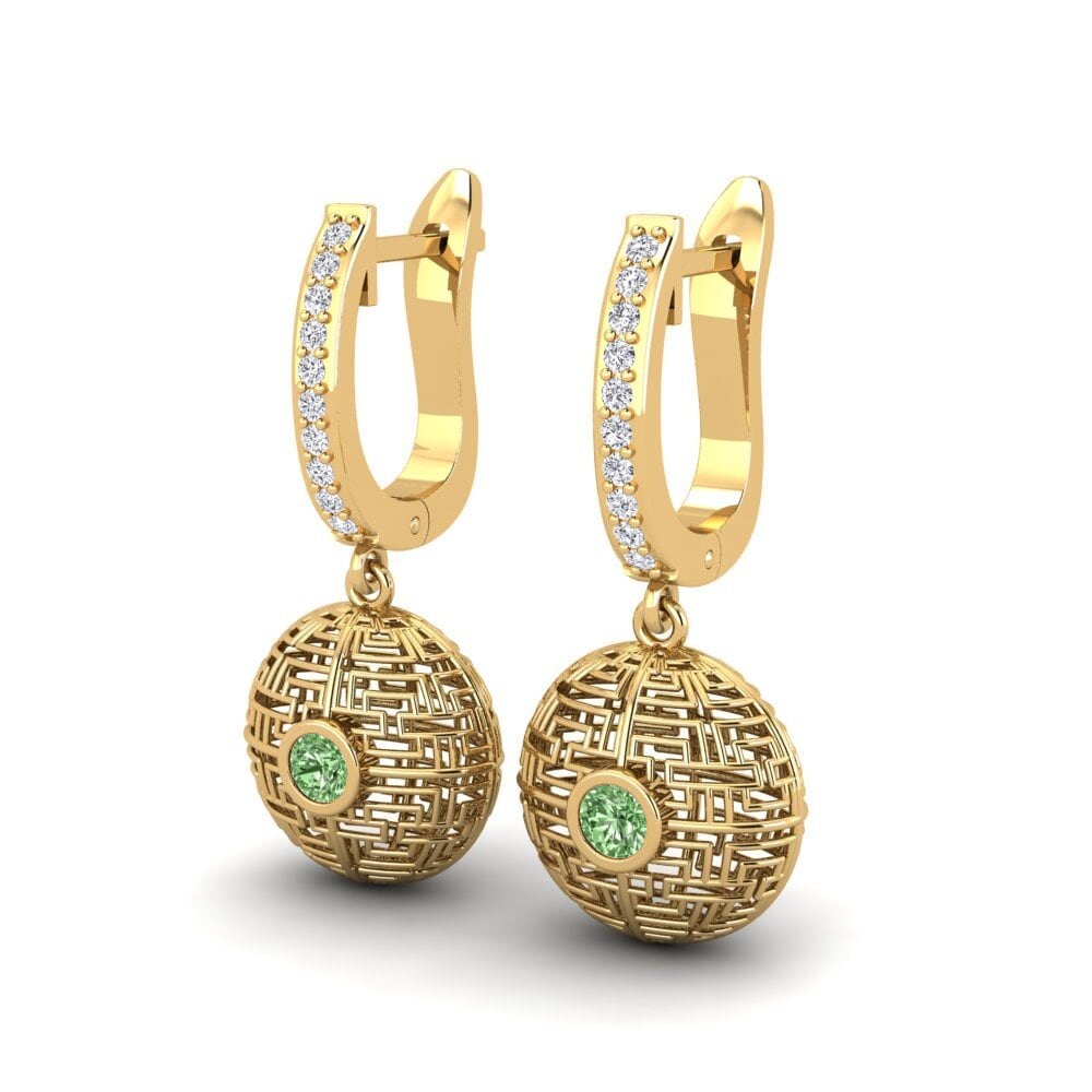 Diamante Verde Pendiente de mujer Siu