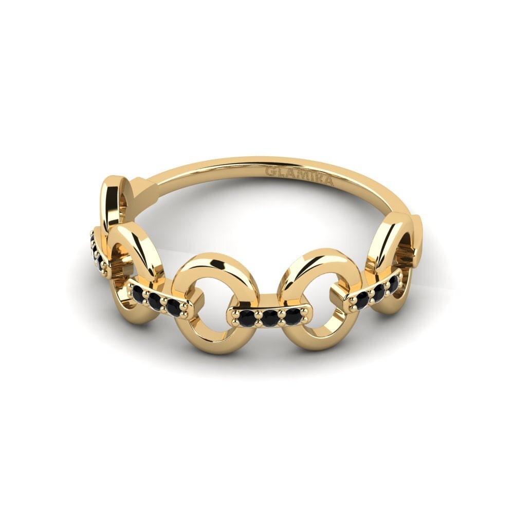 Zafiro negro Anillo Skie