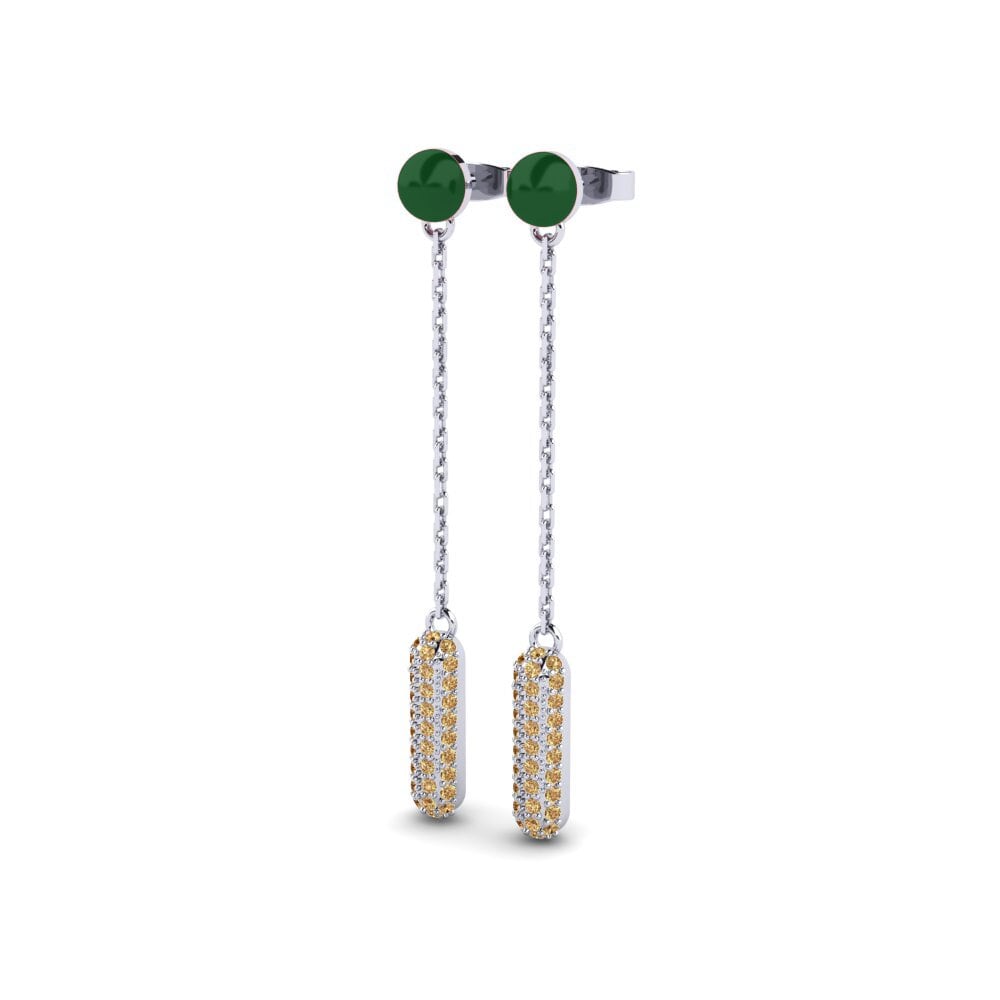 Brown Diamond Women's Earring Skjelvende